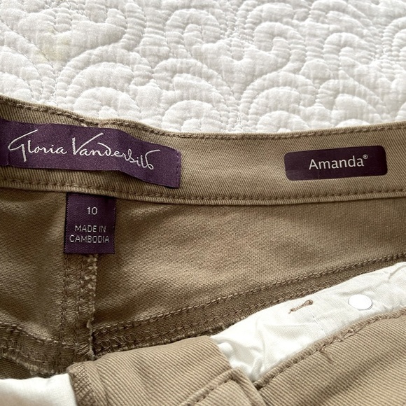 Gloria Vanderbilt Classic High Waist Jeans Tan Size 10 - Picture 4 of 11